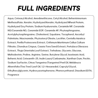 CLEANFULL Hydrate Soft Conditioner for Dry Damaged Hair - Botanical Bonding Repair Treatment, Nourishes Hair Mask for Color Treated Brittle Hair, Strengthens & Adds Shine (8.8 fl oz) Avelisse