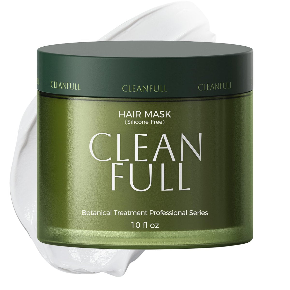 CLEANFULL Botanical Keratin Hair Mask – Silicone Free Deep Repair Conditioner for Dry Damaged Hair, Vegan 10 fl oz Avelisse