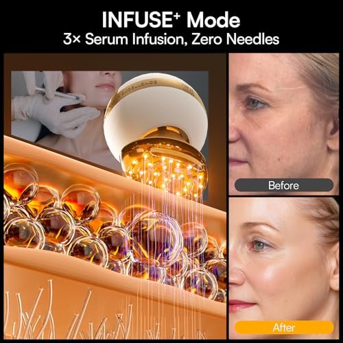 INIA SPHERA Upgraded 8-in-1 Microcurrent Facial Device for Face & Neck – Red Light, Thermal & Cooling Beauty Tool, 5 Custom Modes, At-Home Skin Stimulation & Glow Care Skincare Tool Avelisse
