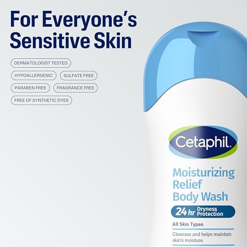 Cetaphil Moisturizing Body Wash 16.9 fl oz - Hydrating Gentle Cleanser for Sensitive & Dry Skin - görsel 13