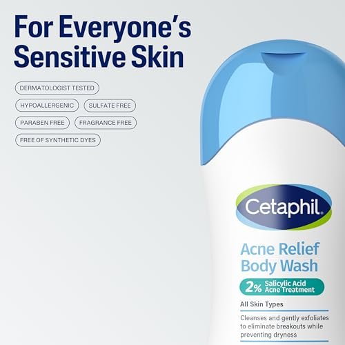 Cetaphil Acne Relief Body Wash - 16.9 fl oz | Salicylic Acid Body Wash for Sensitive, Acne-Prone Skin - görsel 14