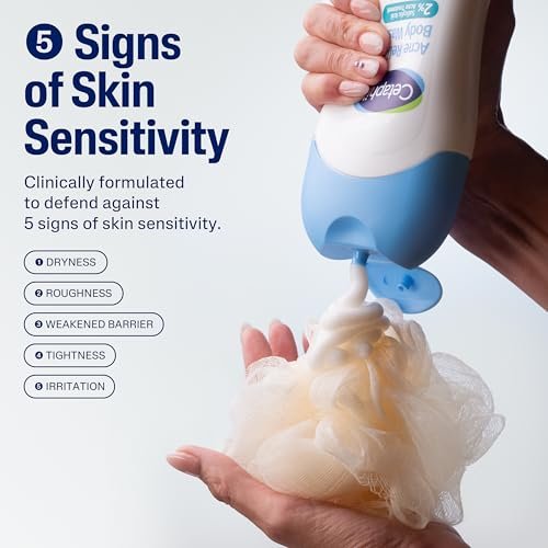 Cetaphil Acne Relief Body Wash - 16.9 fl oz | Salicylic Acid Body Wash for Sensitive, Acne-Prone Skin - görsel 6