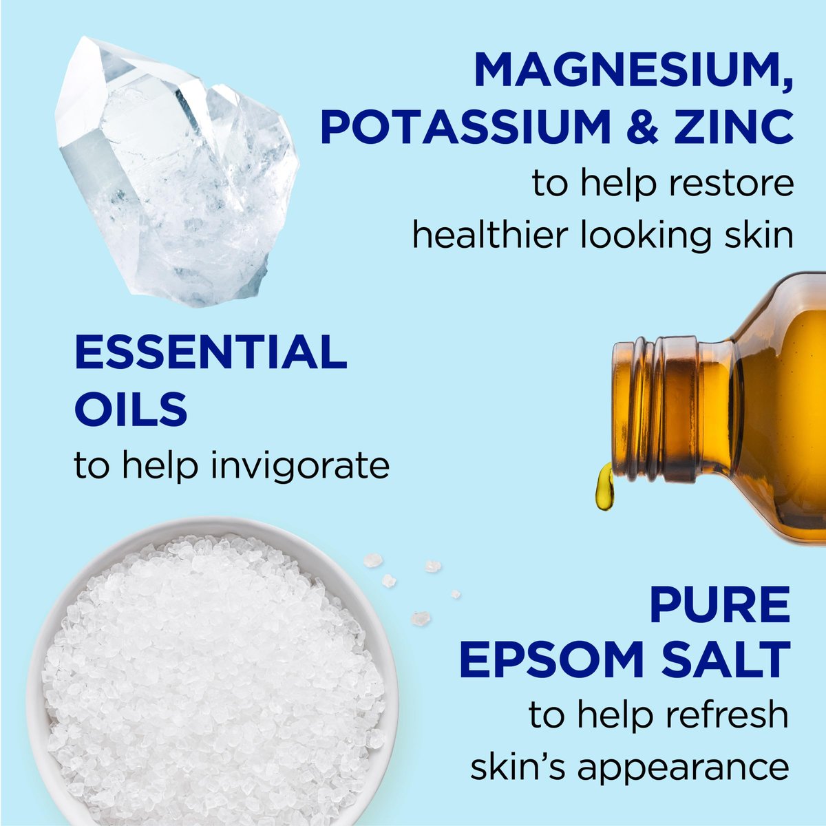 Dr Teal's Foaming Bath with Pure Epsom Salt, Restorative Minerals with Magnesium, Potassium, Zinc & Essential Oils, 62.5 fl oz - görsel 3