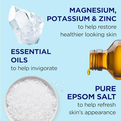 Dr Teal's Foaming Bath with Pure Epsom Salt, Restorative Minerals with Magnesium, Potassium, Zinc & Essential Oils, 62.5 fl oz