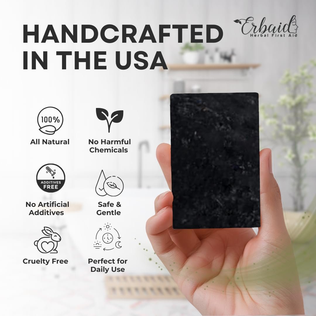 Pine Tar Soap – Natural Cleansing Bar for Men with Activated Charcoal & Colloidal Oatmeal – Acne, Eczema, Psoriasis & Itch Relief – Face & Body Wash – Made in the USA (5 oz) - görsel 13