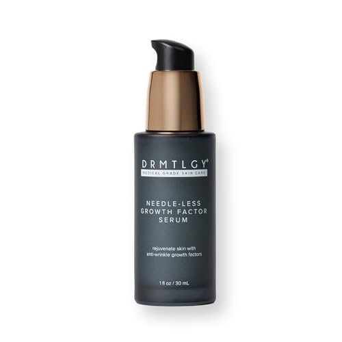 DRMTLGY Needle-less Growth Factor Serum for Face – Multi-Peptide & Hyaluronic Acid Firming and Lifting Serum, Skin Barrier Support & Wrinkle Care, 1 Fl Oz Avelisse