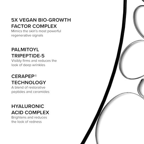 DRMTLGY Needle-less Growth Factor Serum for Face – Multi-Peptide & Hyaluronic Acid Firming and Lifting Serum, Skin Barrier Support & Wrinkle Care, 1 Fl Oz Avelisse