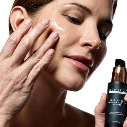 DRMTLGY Needle-less Growth Factor Serum for Face – Multi-Peptide & Hyaluronic Acid Firming and Lifting Serum, Skin Barrier Support & Wrinkle Care, 1 Fl Oz Avelisse