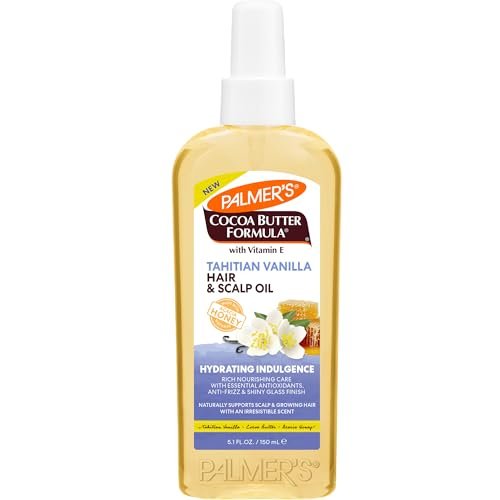 Palmer's Cocoa Butter Formula Tahitian Vanilla Hair & Scalp Oil, 5.1 Fl Oz - Hydrating & Nourishing Oil with Vitamin E & Acacia Honey for Shine, Smoothness & Frizz Control, All Hair Types - görsel 1