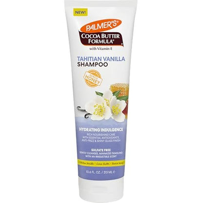 Palmer's Cocoa Butter Formula Tahitian Vanilla Hair Shampoo – Hydrating & Moisturizing Shampoo with Vitamin E & Acacia Honey for Shine, Smoothness & Frizz Control – 10.6 Fl Oz
