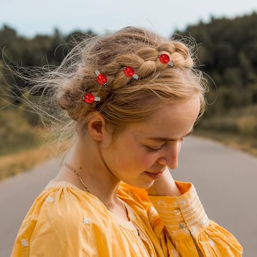 20 Pcs Ladybug Hair Clips – Cute Animal Barrettes for Teen Girls & Women, Funky Decorative Whimsical Hair Accessories for School, Halloween, Cosplay & Themed Parties - görsel 14
