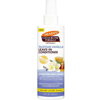Palmer's Cocoa Butter Formula Tahitian Vanilla Leave In Conditioner Spray - 8.5 Fl Oz - Hydrating Hair Detangler with Acacia Honey & Vitamin E