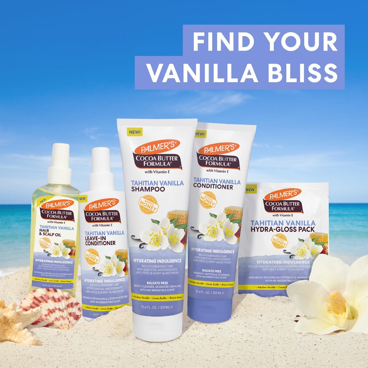 Palmer's Cocoa Butter Formula Tahitian Vanilla Leave In Conditioner Spray - 8.5 Fl Oz - Hydrating Hair Detangler with Acacia Honey & Vitamin E - görsel 13