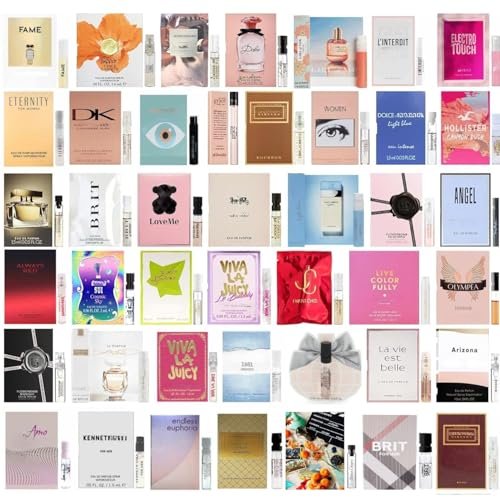 Tradeberry Perfume High End Designer Fragrance Sampler Set for Women - Pack of 10 Sample Vials Avelisse