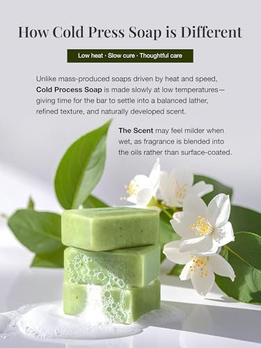 Marodi Body Scrub Bar Soap - Korean Exfoliating Body Wash Bar with Green Tea & Centella Extract, 7 Oz (200g), Subtle Fruity Citrus Scent, Deep Cleaning, Moisturizing & Refreshing, Sunrise Mist