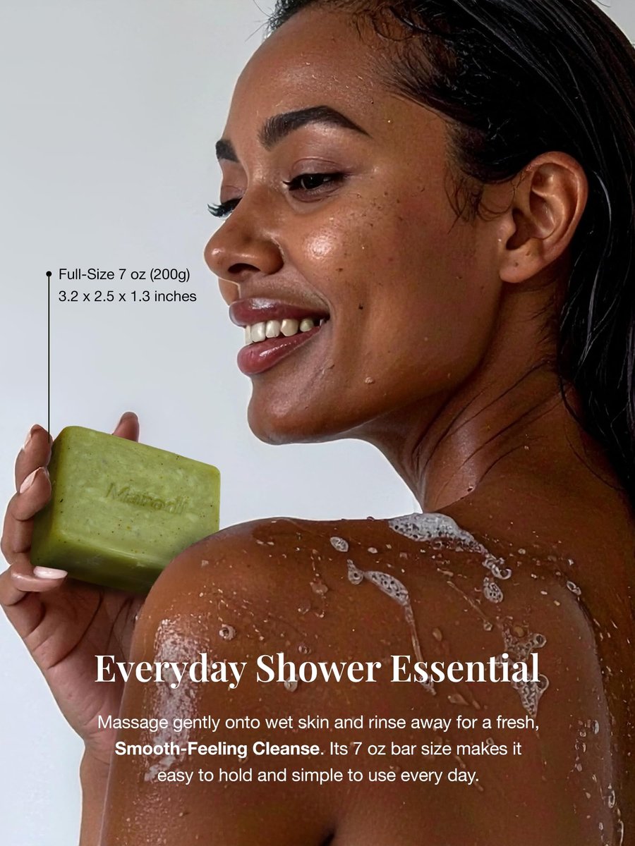 Marodi Body Scrub Bar Soap - Korean Exfoliating Body Wash Bar with Green Tea & Centella Extract, 7 Oz (200g), Subtle Fruity Citrus Scent, Deep Cleaning, Moisturizing & Refreshing, Sunrise Mist - görsel 9