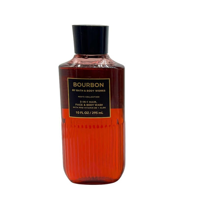 Bath & Body Works Bourbon, Noir, Ocean Men's Collection 3-in-1 Hair, Face & Body Wash Gift Set (3 x 10 fl oz) Avelisse