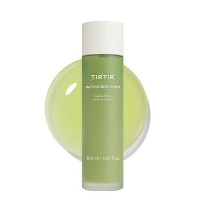 TIRTIR Matcha PDRN Skin Toner 5.07 Fl Oz | Hydrating Korean Daily Anti-Redness Soothing Facial Toner for Sensitive Skin Avelisse