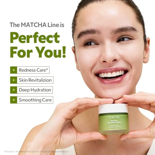 TIRTIR Matcha PDRN Calming Cream – 24H Hydrating Korean Moisturizer for Sensitive Skin, 1.69 Fl Oz Avelisse