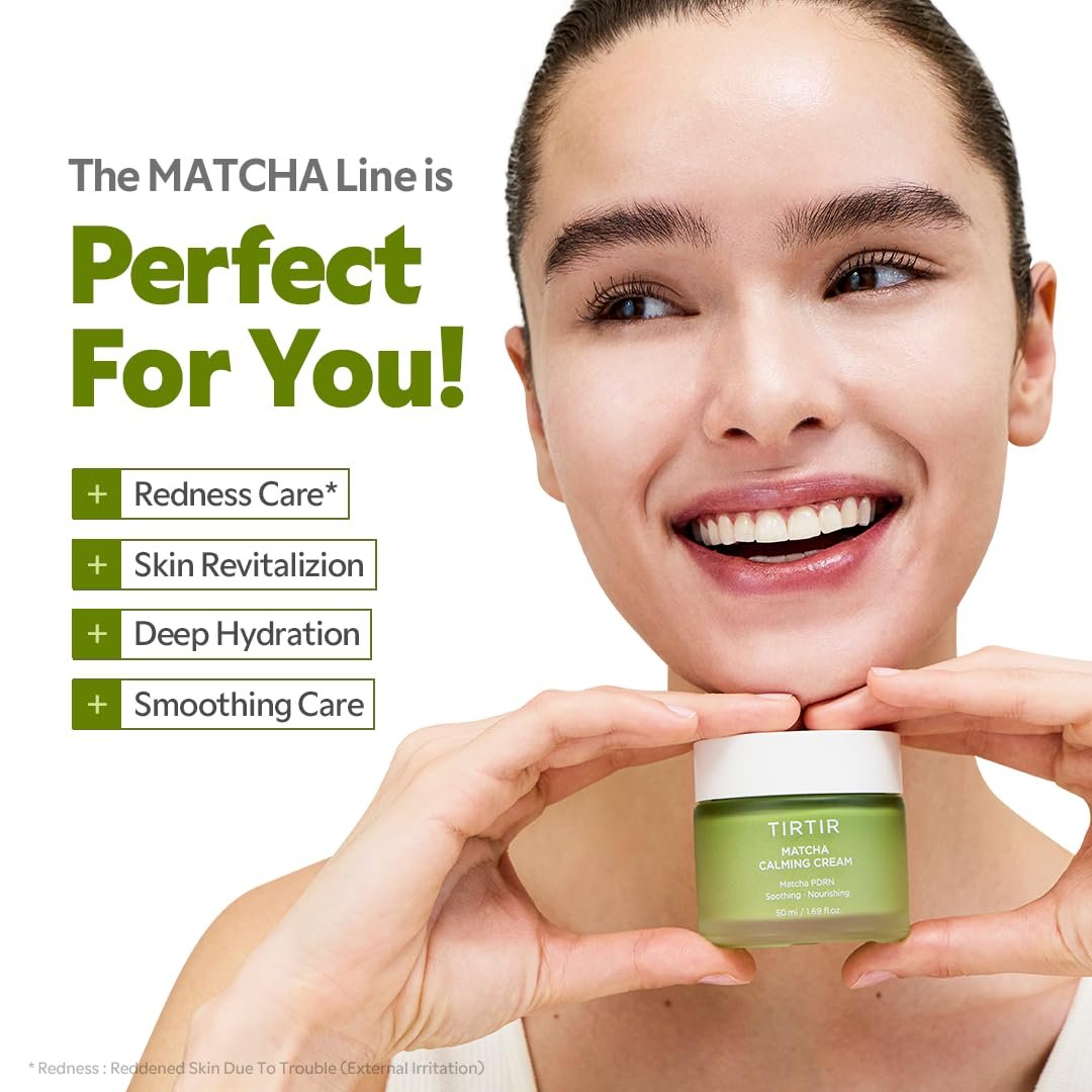 TIRTIR Matcha PDRN Calming Cream – 24H Hydrating Korean Moisturizer for Sensitive Skin, 1.69 Fl Oz Avelisse