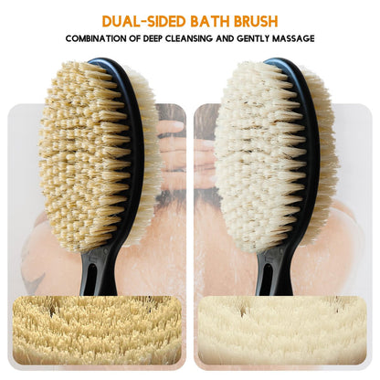 BTideas Back Scrubber for Shower - Detachable Bath Brush (17.52" - 25.6") for Elderly & Disabled, Exfoliating Body Brush for Improved Skin Health Avelisse