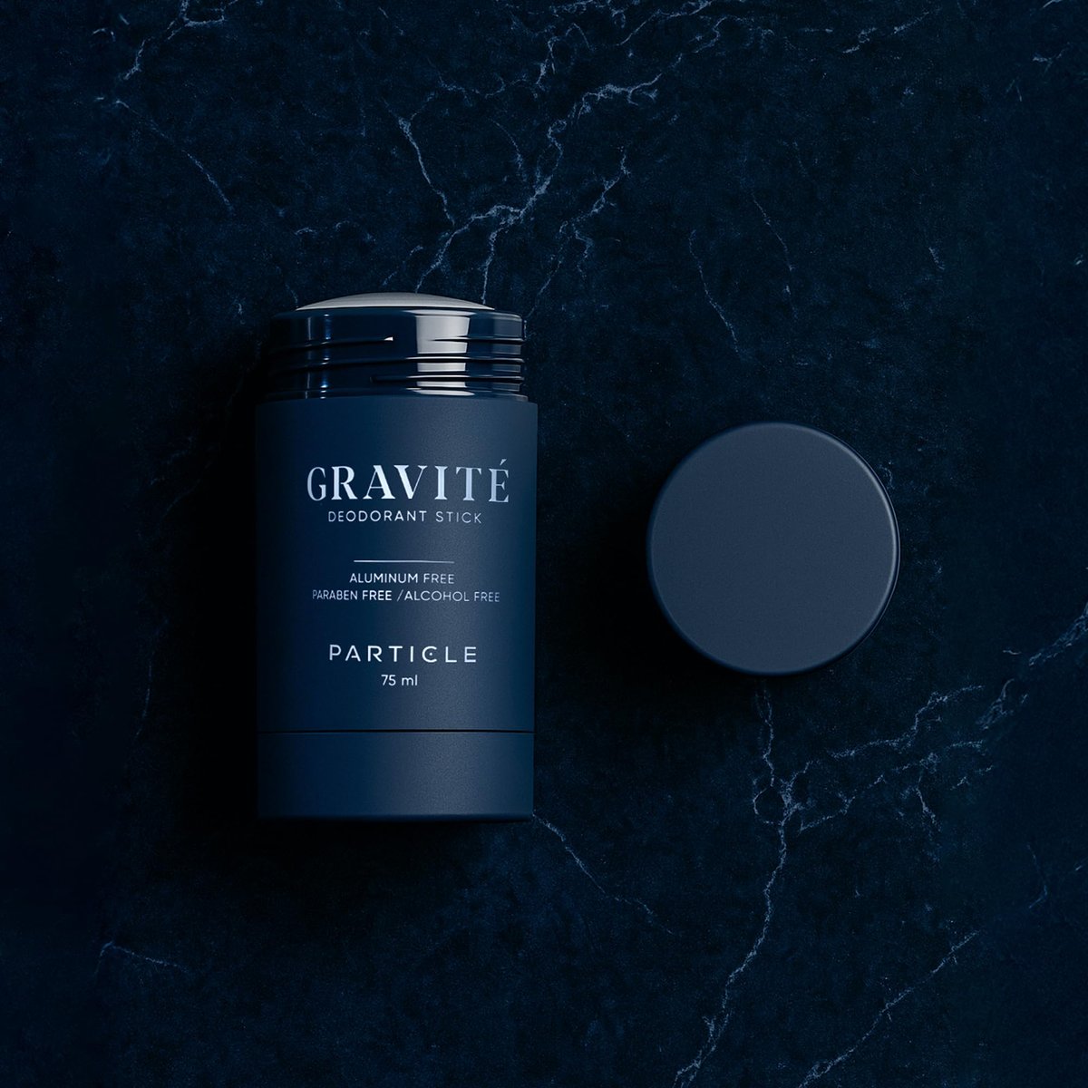 Gravité Deodorant for Men – Aluminum & Paraben Free, Fresh & Invigorating Scent with Bergamot, Grapefruit, Rosemary, Cashmere Wood & Vetiver – Long-Lasting Natural Deodorant 75ml Avelisse