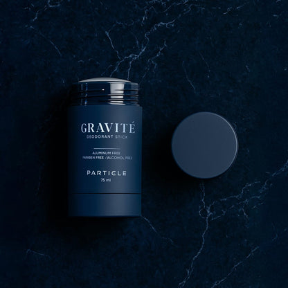 Gravité Deodorant for Men – Aluminum & Paraben Free, Fresh & Invigorating Scent with Bergamot, Grapefruit, Rosemary, Cashmere Wood & Vetiver – Long-Lasting Natural Deodorant 75ml Avelisse