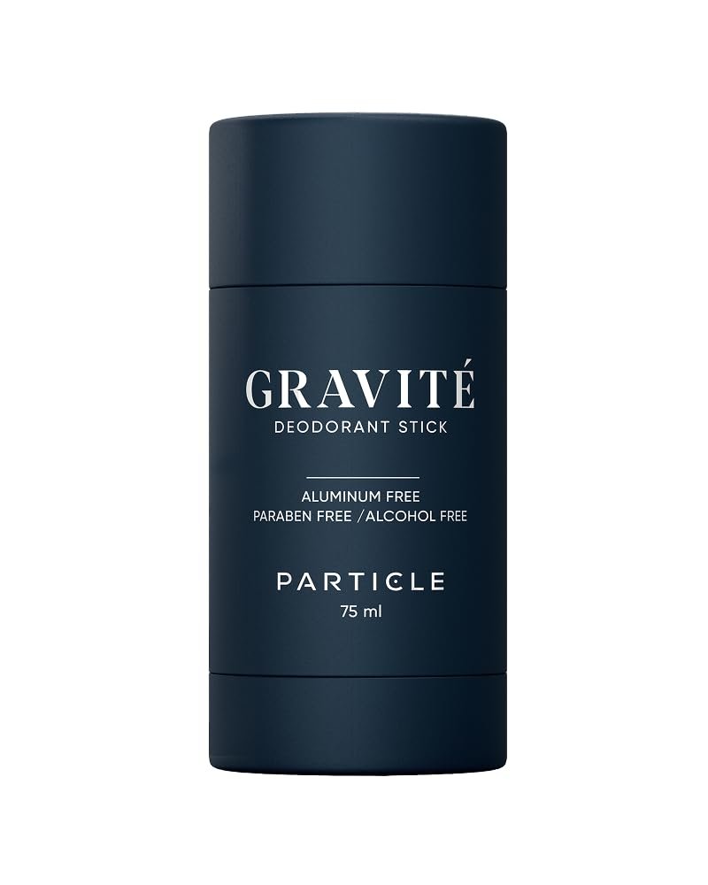 Gravité Deodorant for Men – Aluminum & Paraben Free, Fresh & Invigorating Scent with Bergamot, Grapefruit, Rosemary, Cashmere Wood & Vetiver – Long-Lasting Natural Deodorant 75ml Avelisse