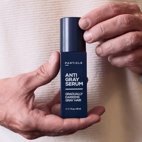 Particle Anti-Gray Serum for Men – Natural Gray Reduction for Hair & Beard with Silverfree™, Vitamin A, Melitane & Allantoin – Peroxide & Ammonia Free Avelisse