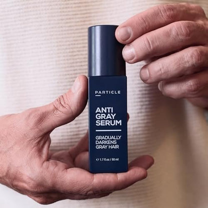 Particle Anti-Gray Serum for Men – Natural Gray Reduction for Hair & Beard with Silverfree™, Vitamin A, Melitane & Allantoin – Peroxide & Ammonia Free Avelisse