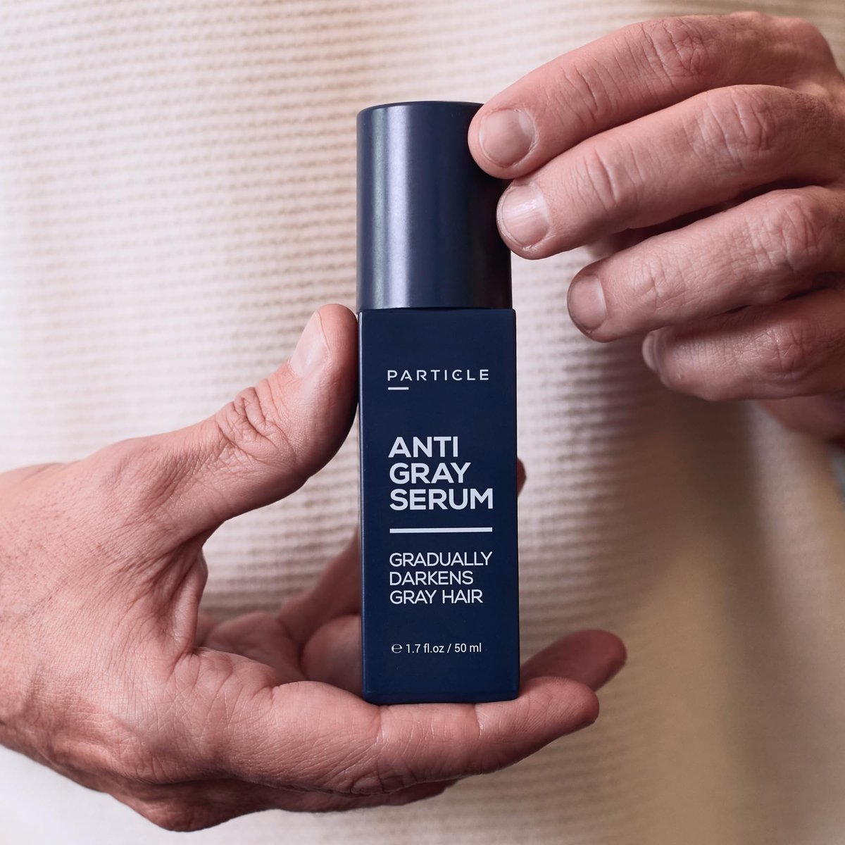 Particle Anti-Gray Serum for Men – Natural Gray Reduction for Hair & Beard with Silverfree™, Vitamin A, Melitane & Allantoin – Peroxide & Ammonia Free Avelisse