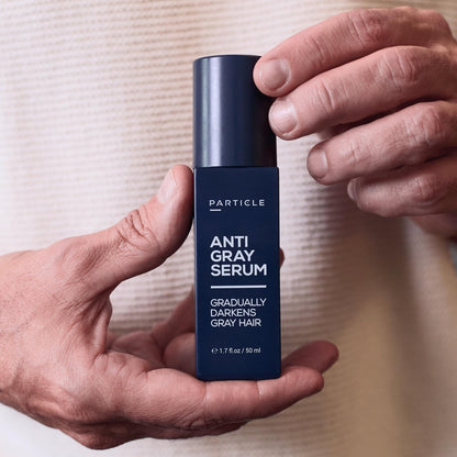 Particle Anti-Gray Serum for Men – Natural Gray Reduction for Hair & Beard with Silverfree™, Vitamin A, Melitane & Allantoin – Peroxide & Ammonia Free Avelisse