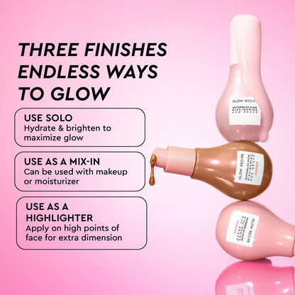 Glow Recipe Dew & Hues Must-Haves Limited Edition Travel Size Gift Set - Niacinamide Dew Drops, Hue Drops Sun Glow & Rosy Glow (15ml Trio) Avelisse