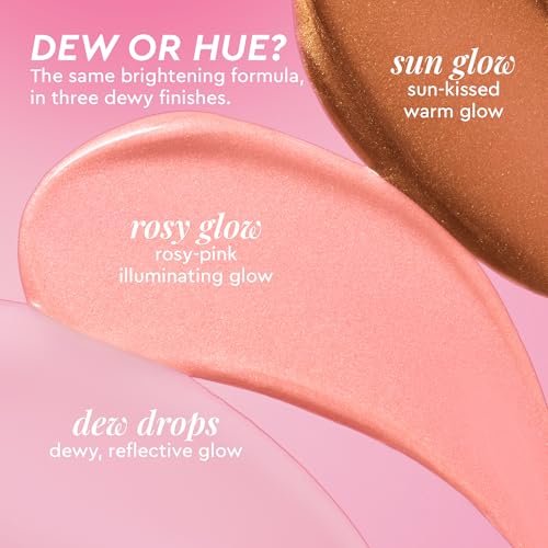 Glow Recipe Dew & Hues Must-Haves Limited Edition Travel Size Gift Set - Niacinamide Dew Drops, Hue Drops Sun Glow & Rosy Glow (15ml Trio) Avelisse
