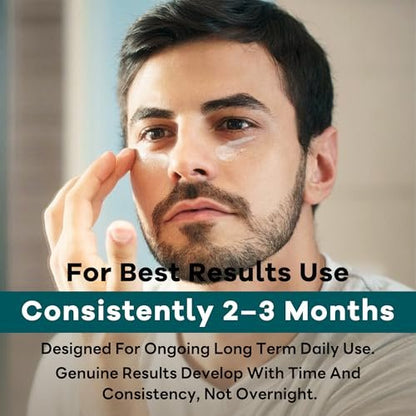 6-in-1 Face Cream for Men: Hydrating Water Based Moisturizer with Retinol, Collagen, Sodium Hyaluronate - Anti Aging Day and Night Cream (1.7 Fl Oz) Avelisse