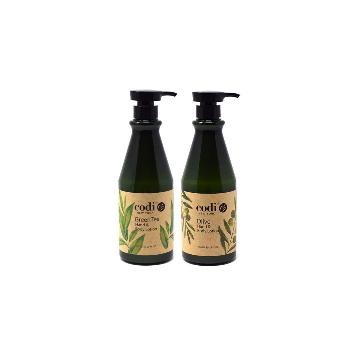 CodiNCodi Hand & Body Lotion – Green Tea & Olive 750 ml (25 Fl Oz) – Professional Size Moisturizer with Natural Extracts – Hydrating, Non-Greasy Formula for All Skin Types - görsel 1