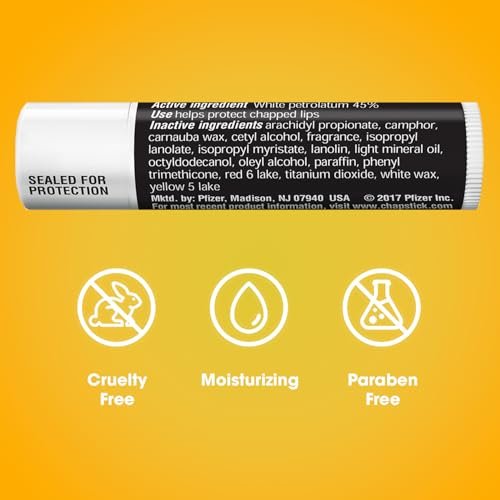 ChapStick Classic Original Lip Balm – 24-Count Bulk Pack for Dry Lips Avelisse