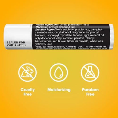 ChapStick Classic Original Lip Balm – 24-Count Bulk Pack for Dry Lips Avelisse