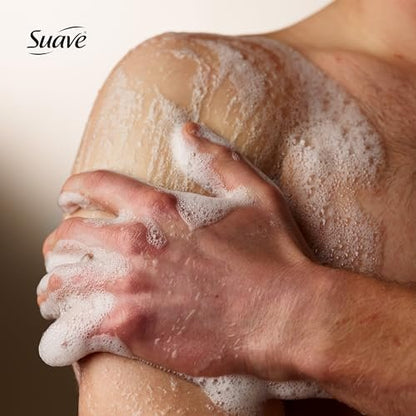 Suave Men Hydrating 3-in-1 Body + Hair + Face Wash with Glycerin & Vitamin E, 18 FL OZ