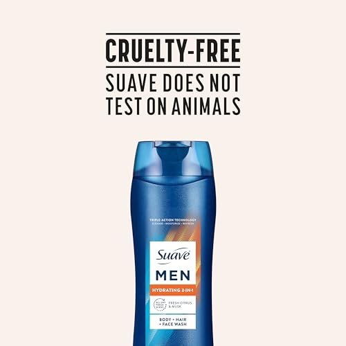 Suave Men Hydrating 3-in-1 Body + Hair + Face Wash with Glycerin & Vitamin E, 18 FL OZ - görsel 18
