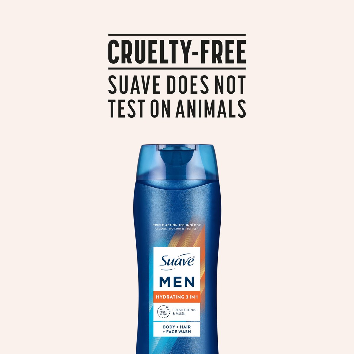 Suave Men Hydrating 3-in-1 Body + Hair + Face Wash with Glycerin & Vitamin E, 18 FL OZ - görsel 17