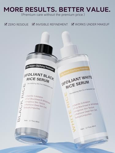 PIVETOS Glow Rice Exfoliant Ampoule Duo – Gentle Soft Peel Exfoliating Face and Body Scrub, Lightweight Hydrating Formula for All Skin Types, 5.4 fl oz (1 Set) - görsel 6