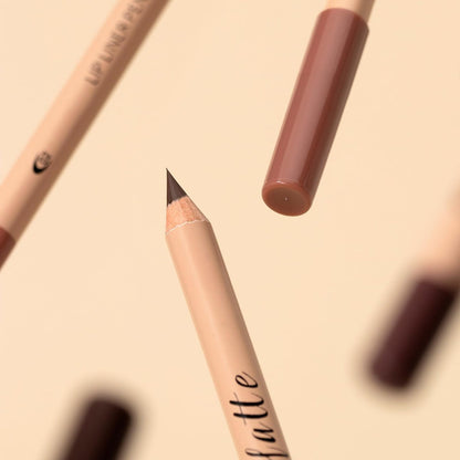 Aseawave 12-Color Matte Lip Liner Set – Brown Tone Natural Lip Makeup, Ultra Fine Creamy Long-Lasting Pencils
