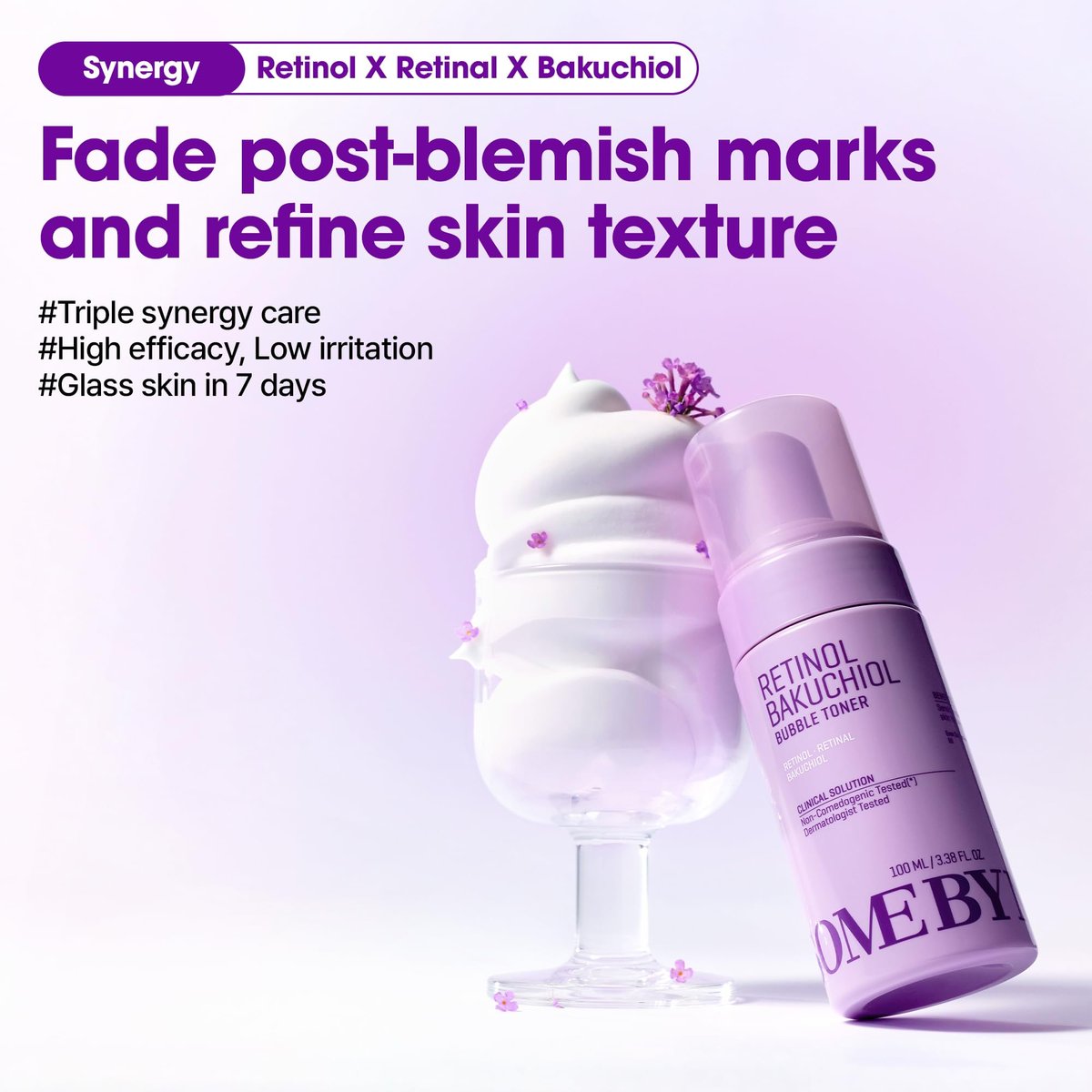SOME BY MI Retinol Bakuchiol Bubble Toner – 3.4oz (100ml) – Korean Retinol Face Toner for Glass Skin – Hydration, Radiance & Calming Care with Hyaluronic Acid, Centella & Niacinamide - görsel 14