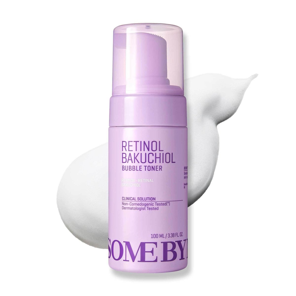 SOME BY MI Retinol Bakuchiol Bubble Toner – 3.4oz (100ml) – Korean Retinol Face Toner for Glass Skin – Hydration, Radiance & Calming Care with Hyaluronic Acid, Centella & Niacinamide - görsel 2