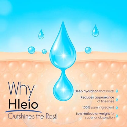 Pure Hyaluronic Acid Powder for Skin & Face - Low Molecular Weight DIY Serum, Deep Hydration, 1.06 oz