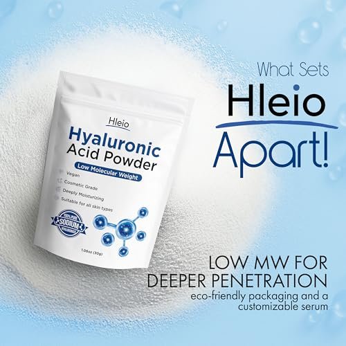 Pure Hyaluronic Acid Powder for Skin & Face - Low Molecular Weight DIY Serum, Deep Hydration, 1.06 oz - görsel 8
