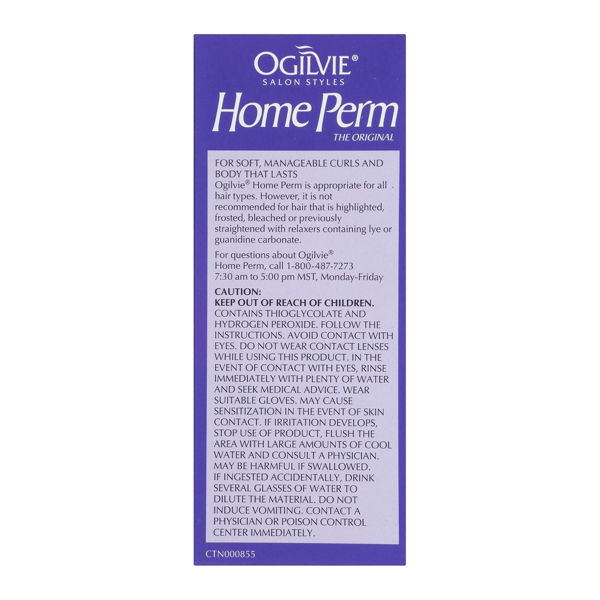 Ogilvie Salon Styles Home Perm The Original for Men & Women - Lasting Smooth Curls & Waves for Color Treated, Thin, Delicate Hair with Before & After Conditioners and Drip Guard - 2 Piece Kit Avelisse