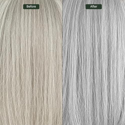 GOOD&ALL Purple Shampoo - Neutralize Yellow Tones for Blonde, Silver & Highlighted Hair - Sulfate-Free, Paraben-Free, Fragrance-Free, Vegan - 13.5 fl oz - görsel 6