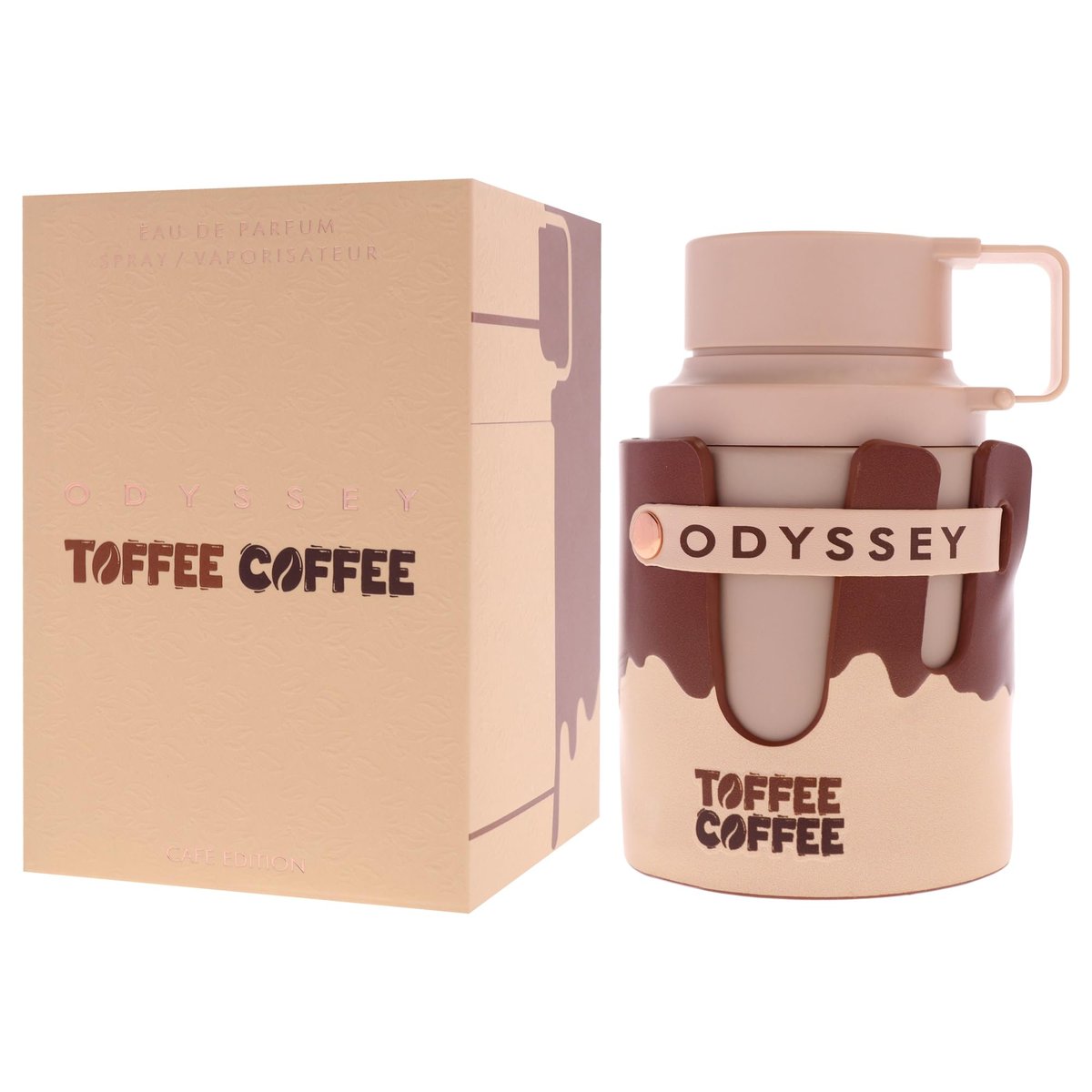 Armaf Odyssey Toffee Coffee – Sweet, Gourmand, Woody – Eau de Parfum Spray, Long-Lasting Unisex Fragrance, 3.4 oz / 100 ml Avelisse